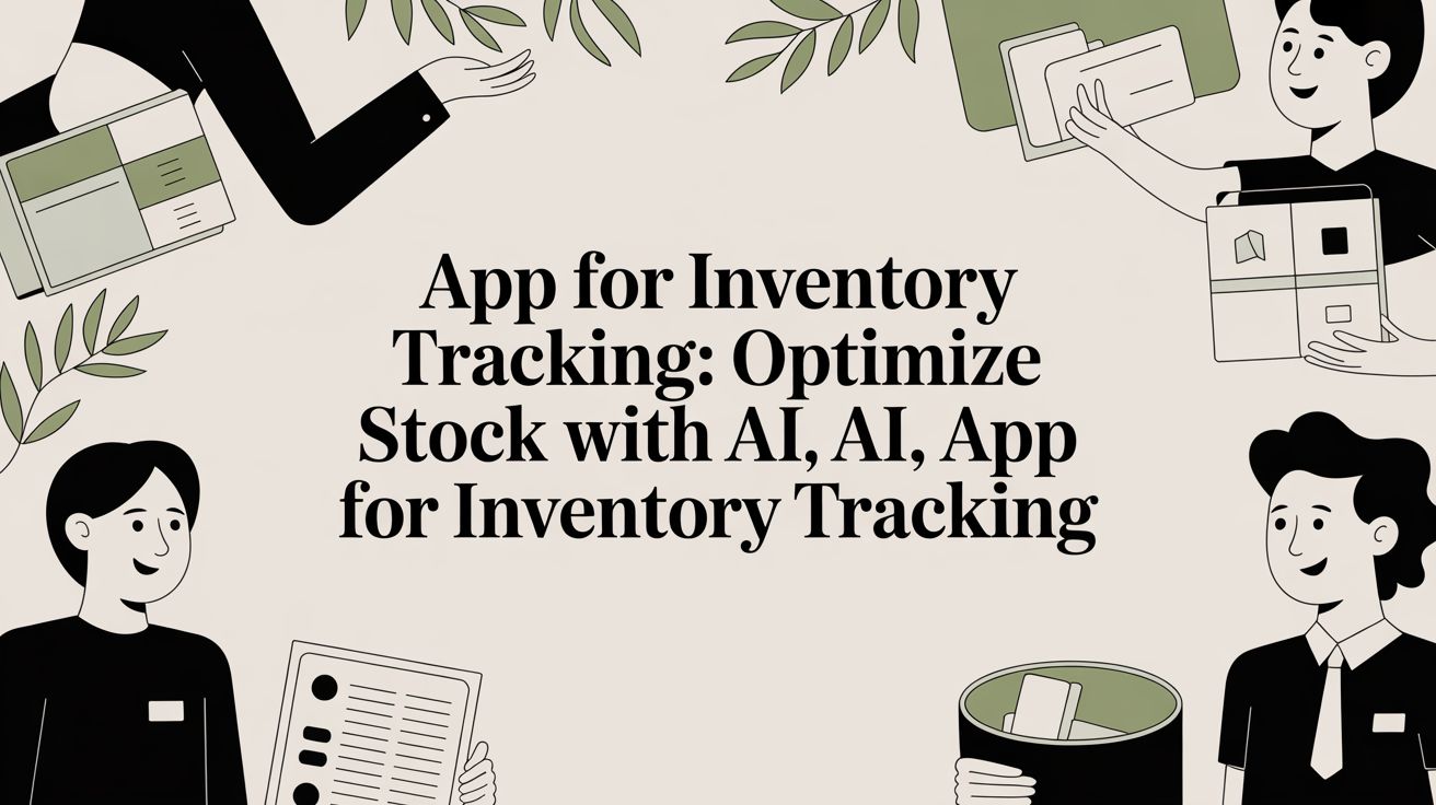 App for Inventory Tracking: Optimize Stock with AI, app for inventory tracking cover image