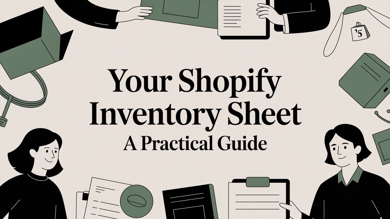 Your Shopify Inventory Sheet A Practical Guide cover image