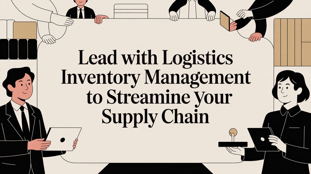 Lead with logistics inventory management to streamline your supply chain cover image
