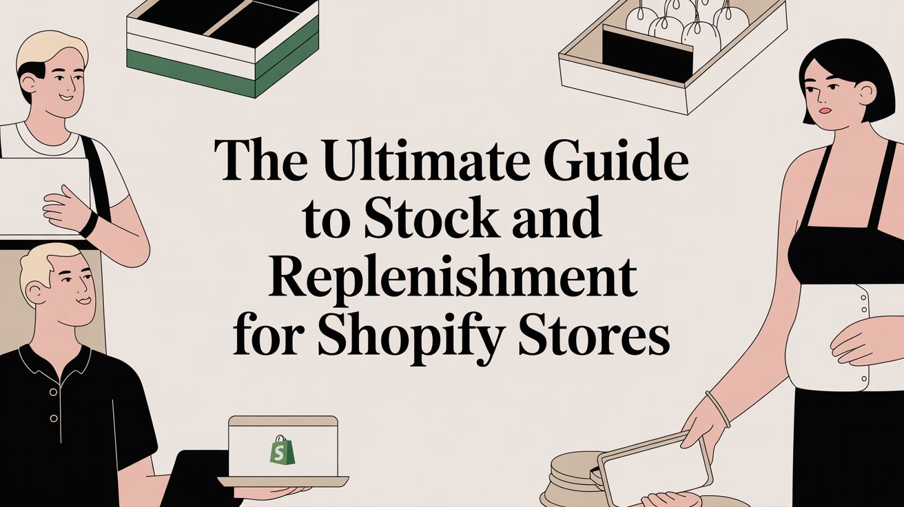 The Ultimate Guide to Stock and Replenishment for Shopify Stores cover image