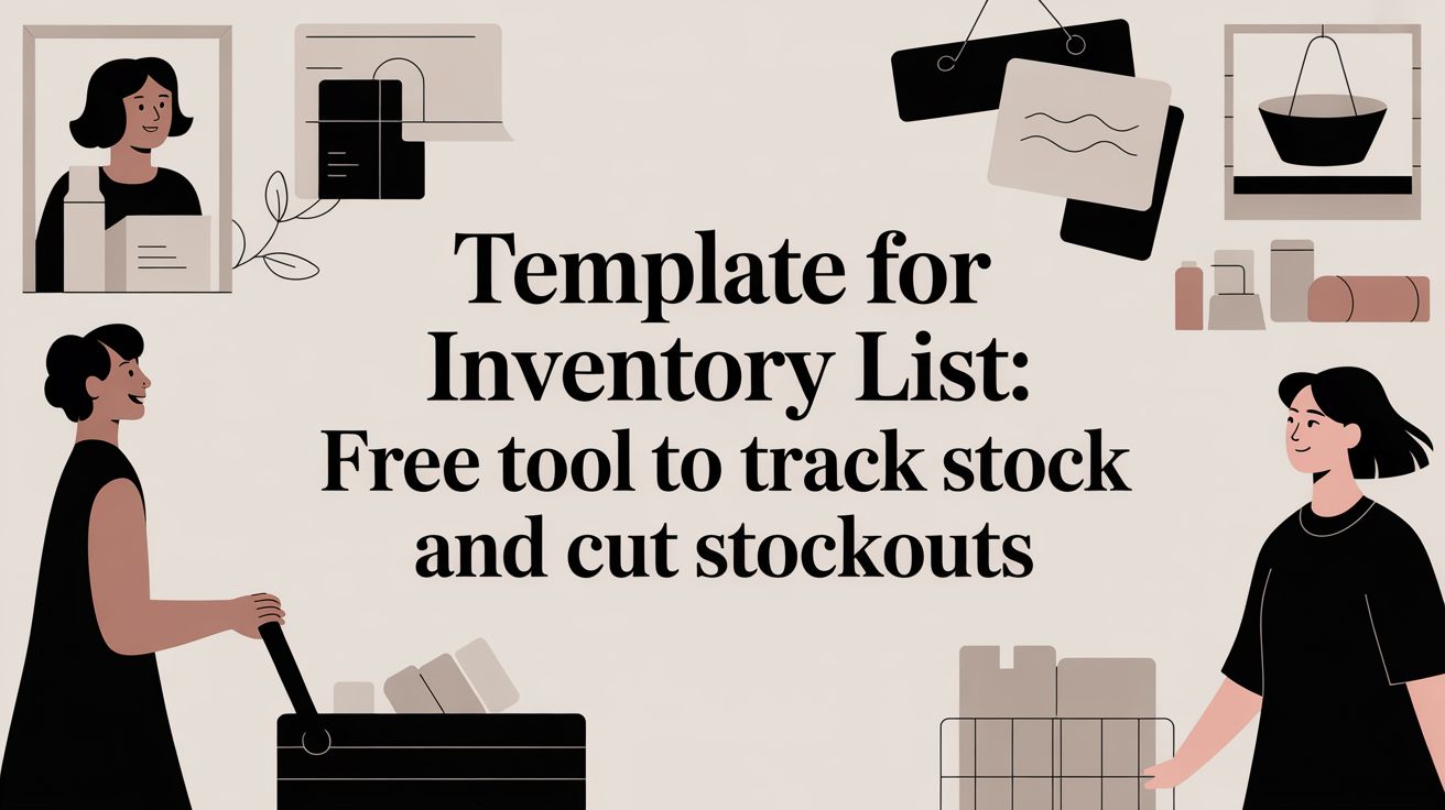 Template for inventory list: Free Tool to Track Stock and Cut Stockouts cover image
